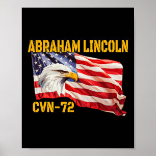 Oorlogsschip Abraham Lincoln CVN-72 Vliegtuig Carr Poster
