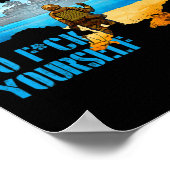 Oorlogsschip Oekraïne Kaart Pride  Oekraïne Postag Poster (Hoek)