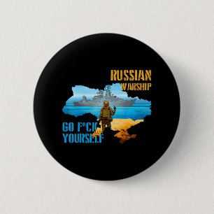 Oorlogsschip Oekraïne Kaart Pride  Oekraïne Postag Ronde Button 5,7 Cm