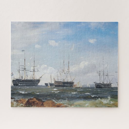 Oorlogsschip uit Göteborg 1861 Legpuzzel (Horizontaal)
