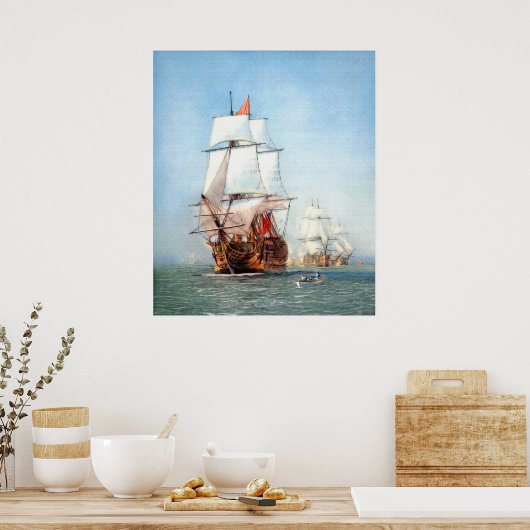 oorlogsschip Victory Poster (Keuken)