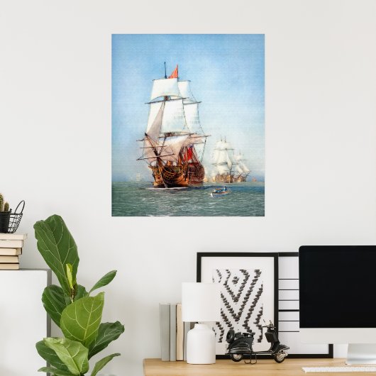 oorlogsschip Victory Poster (Thuiskantoor)