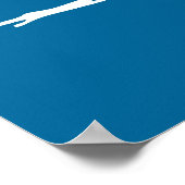 oorlogsschip voor de marine met grote pistolen pos poster (Hoek)