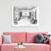 Oorlogsschool Canvas Afdruk (Insitu (Woonkamer))