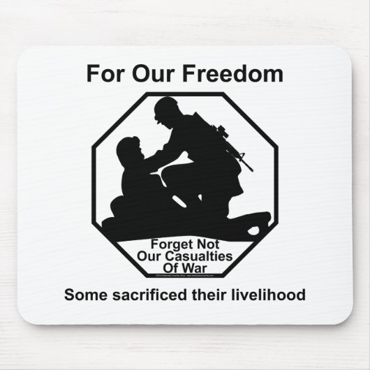 Oorlogsslachtoffers. Muismat (Voorkant)