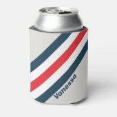 Oorlogsstripes met naam blikjeskoeler (Blikje Achterkant)