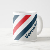 Oorlogsstripes met naam grote koffiekop (Voorkant rechts)