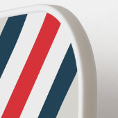 Oorlogsstripes met naam pickleball paddle (Links Detail)
