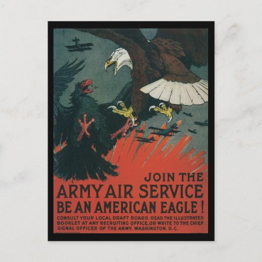 Oorlogstijd Briefkaarten Amerikaanse adelaars (Voorkant)