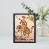 Oorlogstijd Briefkaarten, mariniers uit de Eerste  Briefkaart (Staand voorkant)