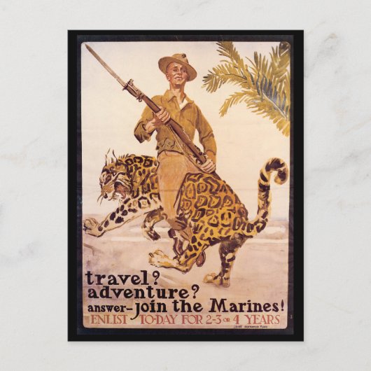 Oorlogstijd Briefkaarten, mariniers uit de Eerste  Briefkaart (Voorkant)