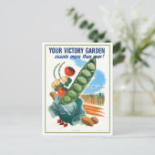 oorlogstijd Victory Garden Briefkaart (Staand voorkant)