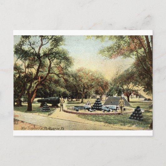 Oorlogstrofeeën, Ft. Monroe Virginia 1914  Briefkaart (Voorkant)