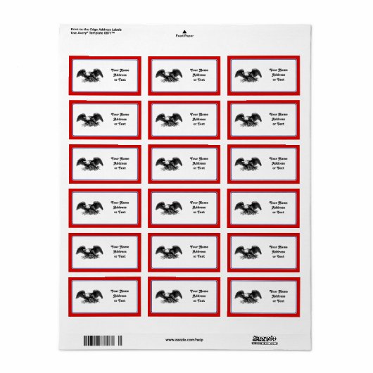 oorlogstrook etiket (Full Sheet)