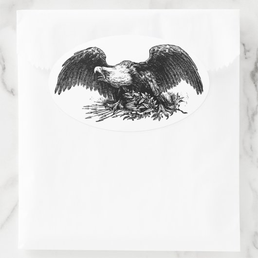  oorlogstrook ovale sticker (Tas)