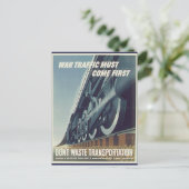 Oorlogsverkeer moet eerst WW-2 Briefkaart komen (Staand voorkant)