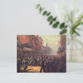 Oorlogsvertrek Briefkaart (Staand voorkant)