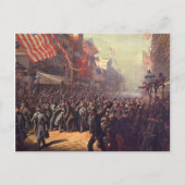 Oorlogsvertrek Briefkaart (Voorkant)