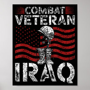 Oorlogsveteraan Irak inzet Veteranen Dag Poster