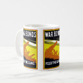 Oorlogsvijvers ~ Diervoeders de Pistolen Koffiemok (Voorkant links)