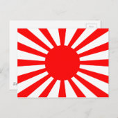 Oorlogsvlag van het imperiale Japanse leger Briefkaart (Voorkant / Achterkant)