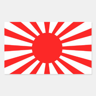 Oorlogsvlag van het imperiale Japanse leger Rechthoekige Sticker