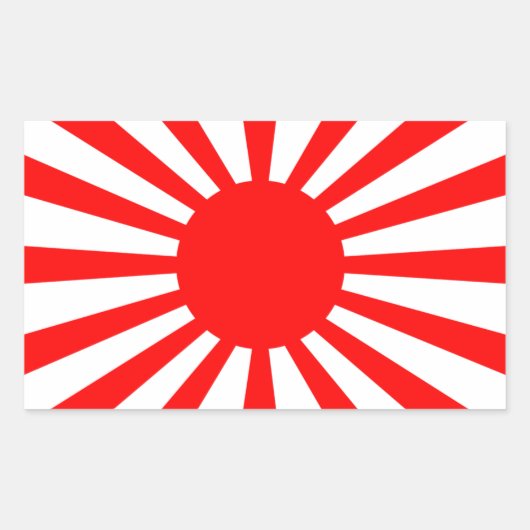 Oorlogsvlag van het imperiale Japanse leger Rechthoekige Sticker (Voorkant)