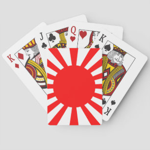 Oorlogsvlag van het imperiale Japanse leger Speelkaarten