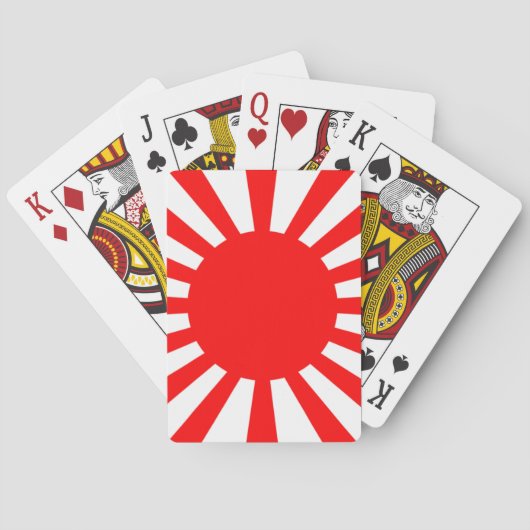 Oorlogsvlag van het imperiale Japanse leger Speelkaarten (Achterkant)