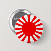Oorlogsvlag van het Japans Keizerlijk Leger Ronde Button 5,7 Cm (Voorkant /achterkant)