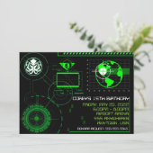 Oorlogsvliegtuig, 5x7, nodigt Wereldbol uit Kaart (Staand voorkant)