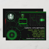 Oorlogsvliegtuig, 5x7 uitgenodigd kaart (Voorkant / Achterkant)