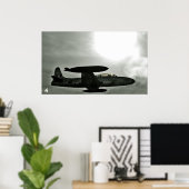 oorlogsvliegtuig poster (Thuiskantoor)