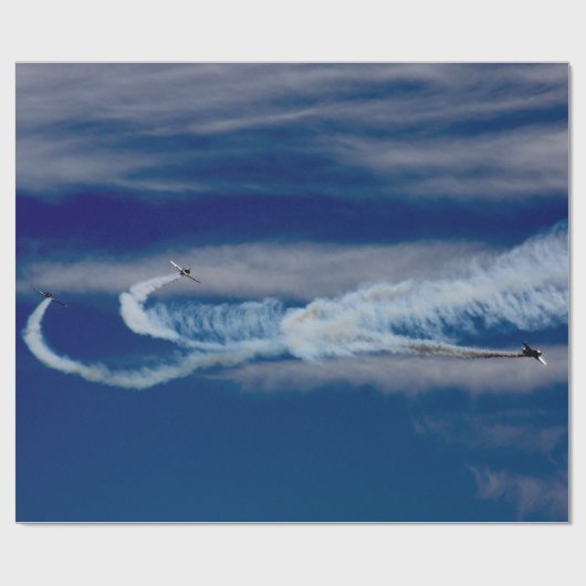 Oorlogsvliegtuigen Cadeaupapier (Vlak)