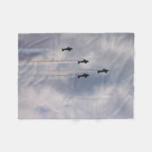 Oorlogsvliegtuigen Fleece Deken (Voorkant (Horizontaal))