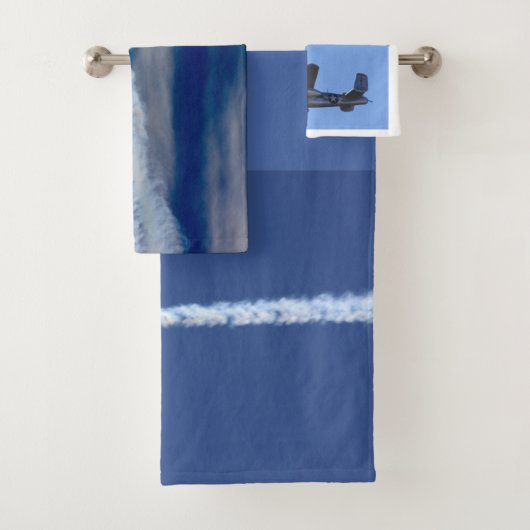 Oorlogsvliegtuigen handdoekenset bad handdoek (Insitu)
