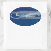 Oorlogsvliegtuigen Ovale Sticker (Tas)