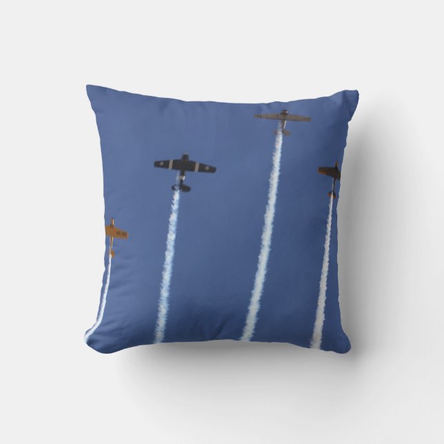 Oorlogsvliegtuigen Pillow Kussen (Voorkant)