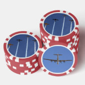 Oorlogsvliegtuigen Poker Chips (Opstapeling)