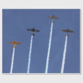 Oorlogsvliegtuigen Verpakkingspapier Cadeaupapier (Vlak)