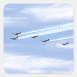 Oorlogsvliegtuigen Vierkante Sticker