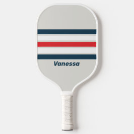 Oorlogsvogel over Strepen met Naam Pickleball Paddle
