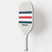 Oorlogsvogel over Strepen met Naam Pickleball Paddle (Links)