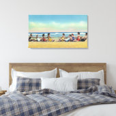 oorlogszucht op het strand canvas afdruk (Insitu (Slaapkamer))