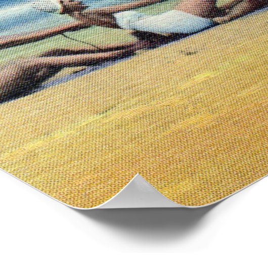  oorlogszucht op het strand poster (Hoek)