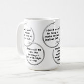 oorringen geschikt voor Funny Mug Koffiemok (Voorkant links)