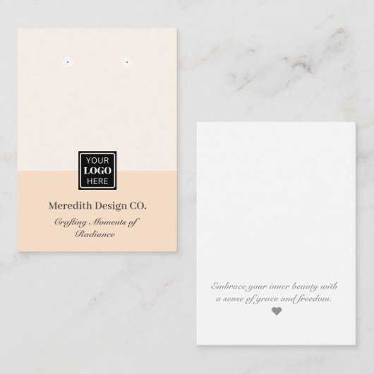 oorscherm visitekaartje (Voorkant / Achterkant)