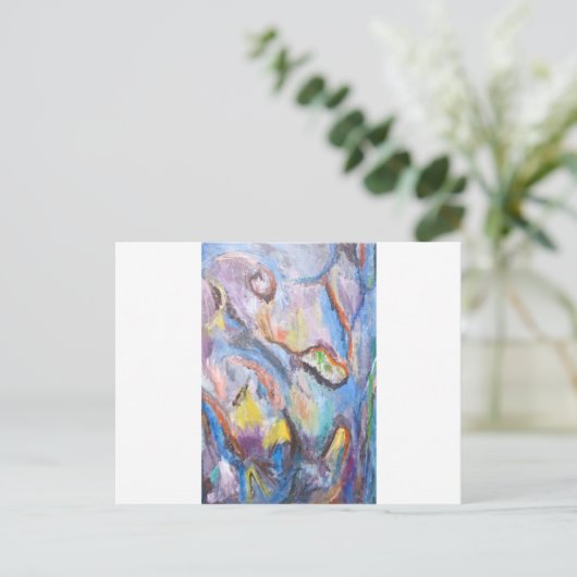 Oorsprong van de soort (abstract expressionisme) briefkaart (Staand voorkant)