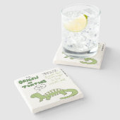 Oorsprong van schildpadden Theorie 1 Stenen Onderzetter (Zijkant)