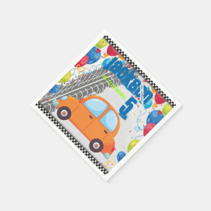 Oorsprongsontwerp voor auto's en sporen servet